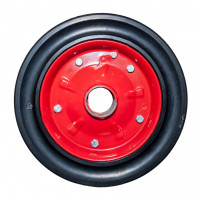 Bánh xe đẩy cao su đặc Phong Thạnh vành thép đỏ đường kính 325mm - 180kg 300-8MH2R