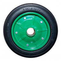 Bánh xe đẩy cao su đặc Phong Thạnh vành thép xanh đường kính 325mm - 180kg 300-8MH2G