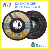 Đá Nhám Xếp K1 (Màu Nâu) D100x16mm, #80 N100N