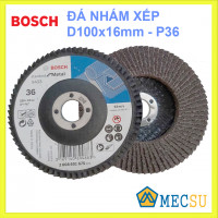 Đá nhám xếp Alox P36 Ø100mm Bosch 2608601675