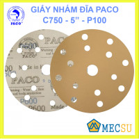 Giấy Nhám Dĩa Đế Lông PACO C750 5" Độ Nhám 100