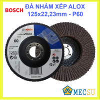 Đá nhám xếp Alox P60 Ø125mm Bosch 2608601689