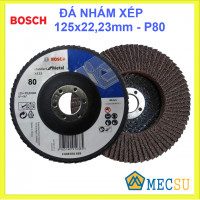 Đá nhám xếp Alox P80 Ø125mm Bosch 2608601690