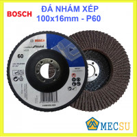 Đá nhám xếp P60 Ø100mm linh hoạt Bosch 2608603700