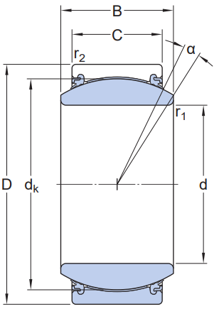 Vòng Bi Mắt Trâu SKF GEZ 200 TXE-2LS_drawing