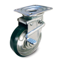 Bánh Xe PU 8Inch-520Kg/Bánh Ethos 663PUZ200JB1 (Xoay Có Khóa)