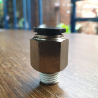 Đầu Nối Khí Thẳng Ren Ngoài OD12 mm - PT1/4 Đen Airtac PC1202D