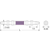 Mũi Vít Bake 2 Đầu ANEX ADRS-2085