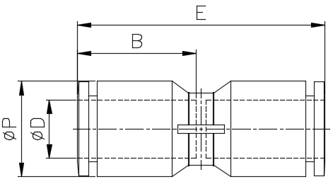 Đầu Nối Nhanh Khí Nén Phi 10 mm Màu Trắng CDC MPUC 10-W_drawing