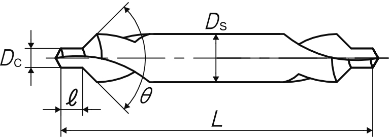Mũi Khoan Tâm CE-Q 0.7x90°x3.5 YAMAWA CY0.7Z_drawing
