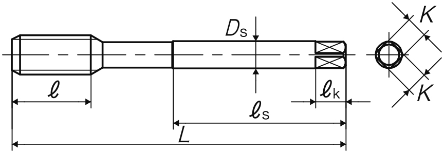 Mũi Taro Xoắn SP GH2 UNC #.6''-32 YAMAWA SSUN6J2NEB_drawing