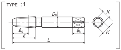 Mũi Taro Ống NPT 1/16''-27 YAMAWA TINPT01L_drawing