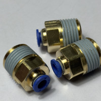 Đầu Nối Nhanh Khí Nén Xanh Phi 6 mm 1/2