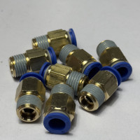 Đầu Nối Nhanh Khí Nén Xanh Phi 8 mm 1/4