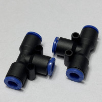Đầu Nối Nhanh Khí Nén Chữ T Phi 6 mm Màu Đen CDC MPUT 06