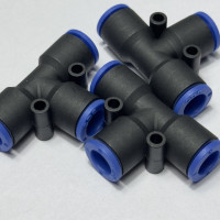 Đầu Nối Nhanh Khí Nén Chữ T Phi 8 mm Màu Đen CDC MPUT 08