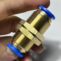 Đầu Nối Nhanh Khí Nén Xuyên Vách Phi 12 mm CDC PMM 12