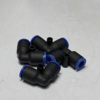 Đầu Nối Nhanh Khí Nén Cong Phi 6 mm Màu Đen CDC MPUL 06