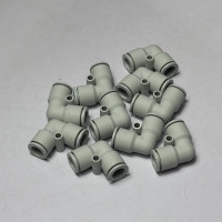 Đầu Nối Nhanh Khí Nén Cong Phi 10 mm Màu Trắng CDC MPUL 10-W