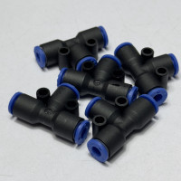 Đầu Nối Nhanh Khí Nén Chữ T Phi 4 mm Màu Đen CDC MPUT 04