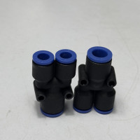 Đầu Nối Nhanh Khí Nén Chữ Y Phi 8x6 mm Màu Đen CDC MPW 0806