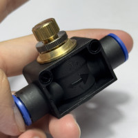 Van Tiết Lưu Khí Nén Thẳng OD 10 mm CDC MSF 10