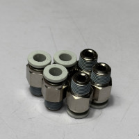Đầu Nối Nhanh Khí Nén Trắng Phi 6 mm 1/8