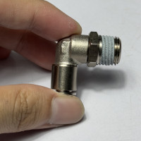 Đầu Nối Nhanh Khí Nén Đồng Cong Phi 6 mm-1/4 inch CDC BPL 06R02