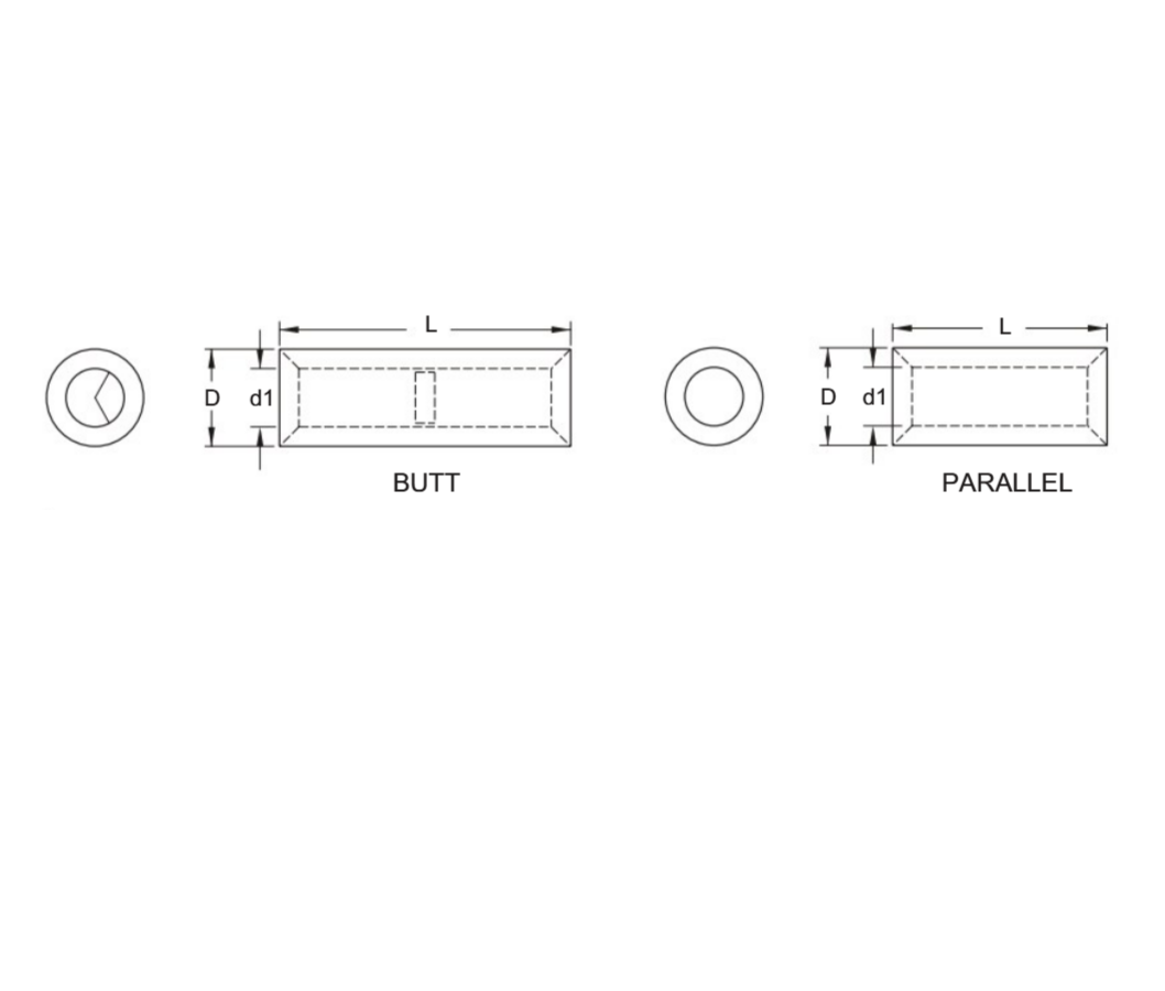 Cosse Nối Song Song 200mm2 KST PNT200_drawing