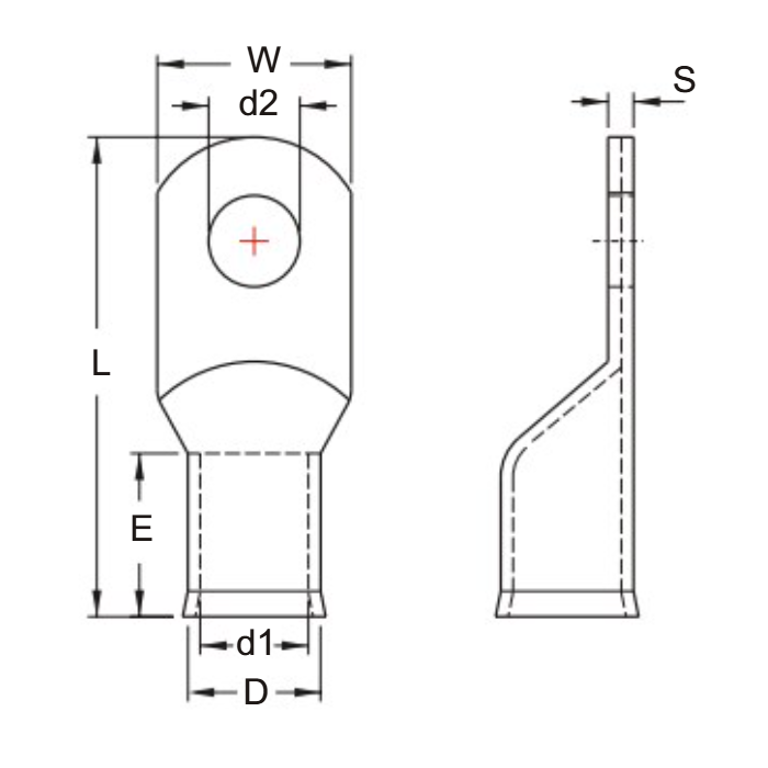 Đầu Cosse Đồng Trần KST TCL150-1A_drawing