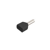 Cosse Pin Đôi Có Nhựa 1.5mm Màu Đen KST TE1512-BLACK