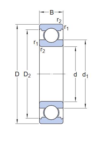 Vòng Bi SKF PER.6302-DC3V2S0-A_drawing