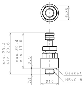 Van Tiết Lưu Xả Khí Nén Pisco ETM5_drawing