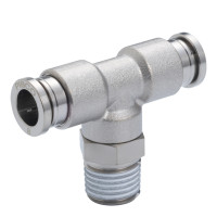 Đầu Nối Nhanh Khí Nén Dạng Chữ T Ren Ngoài Pisco KB6-01-1