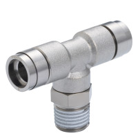 Đầu Nối Nhanh Khí Nén Dạng Chữ T Ren Ngoài Pisco KB6-02