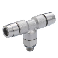 Đầu Nối Nhanh Khí Nén Dạng Chữ T Ren Ngoài Pisco KB6-M5