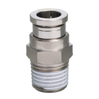 Đầu Nối Nhanh Khí Nén Dạng Thẳng Thân Lục Giác Ren Ngoài Pisco KC10-04-1-F