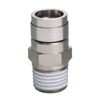 Đầu Nối Nhanh Khí Nén Dạng Thẳng Thân Lục Giác Ren Ngoài Pisco KC8-03-F