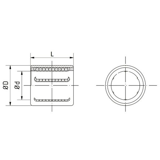 Vòng Bi Cầu Dẫn Hướng NTN KH1630_drawing