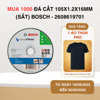 Đá Cắt 105X1.2X16mm (Sắt) Bosch 2608619701