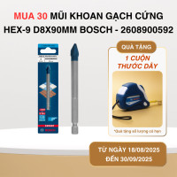 Mũi khoan gạch cứng Hex-9 D8x90 mm Bosch 2608900592