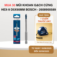 Mũi khoan gạch cứng Hex-9 D5x90 mm Bosch 2608900589