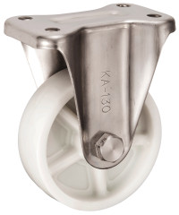 Bánh Xe Nylon Càng Inox Cố Định Không Phanh D130 UKAI PBDKA-130