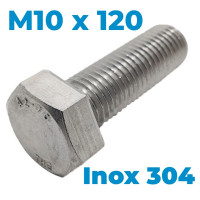 Bulong Inox 304 DIN933 M10x120