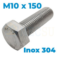 Bulong Inox 304 DIN933 M10x150