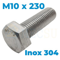 Bulong Inox 304 DIN933 M10x230