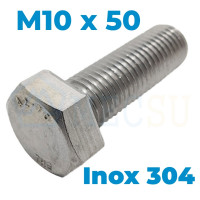 Bulong Inox 304 DIN933 M10x50