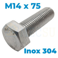 Bulong Inox 304 DIN933 M14x75