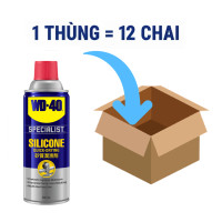 Thùng 12 Chai Xịt Dầu Bôi Trơn Silicone Bảo Dưỡng Cao Su 360 ml WD 40 Silicone