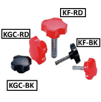 Núm Vặn Nhựa Hình Sao Đen Ren Ngoài OD25 NBK Dòng KF